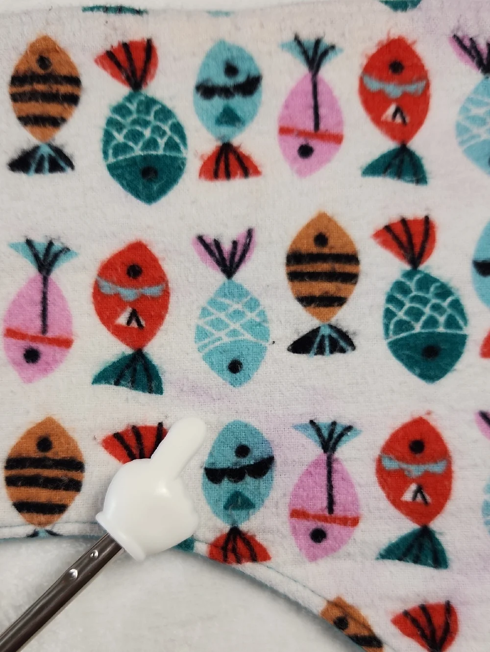 Set of 6 Baby Burp Cloths / Bibs - Soft Flannel Reversable.